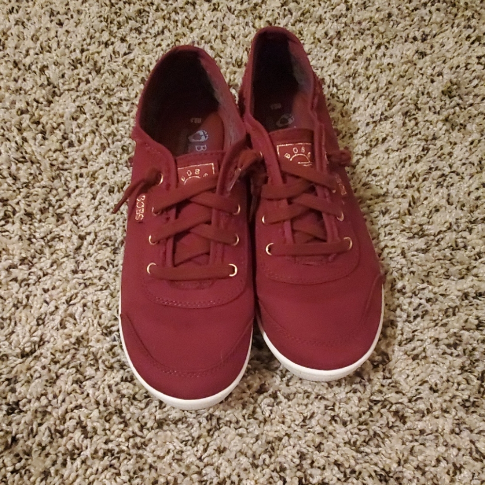 Bobs Maroon Slip ons